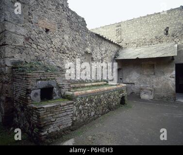 Italien. Pompeji. Villa der Mysterien. Erbaut im 2. v. Chr. und reformierten Kaiserzeit. Stockfoto