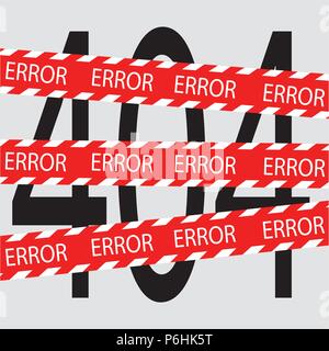 Seite nicht gefunden Stock Vektor