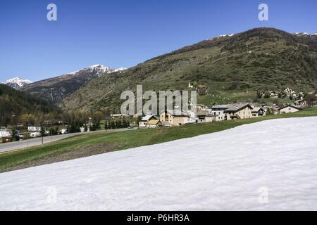 Arvieux, Parque Natural Regional de Queyras, Provenza-Alpes-Costa Azul, Departamento de Altos Alpes, Distrito de Briançon, Frankreich, Europa. Stockfoto