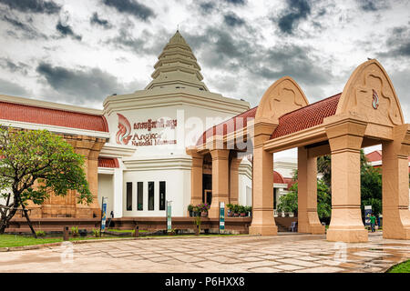 Siem Reap, Kambodscha - 19.November 2017: Eintritt in Angkor National Museum. Es ist die Sammlung der Khmer Artefakte gewidmet, auch bietet Informationen ab Stockfoto