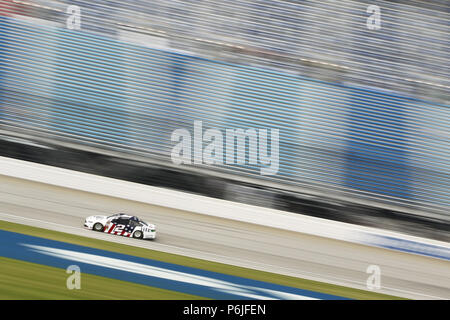 Joliet, Illinois, USA. 30. Juni, 2018. Brad Keselowski (2) nimmt zu dem Titel für die Overton 400 an der Chicagoland Speedway in Joliet, Illinois Credit: Justin R. Noe Asp Inc/ASP/ZUMA Draht/Alamy Leben Nachrichten zu üben Stockfoto