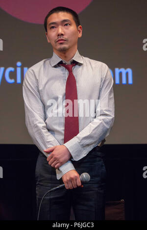 New York, USA. 29 Jun, 2018. Japanische Schauspieler Tasuku Emoto am 2018 New York Asian Film Festival am 29. Juni 2018. Quelle: Jeremy Burke/Alamy leben Nachrichten Stockfoto