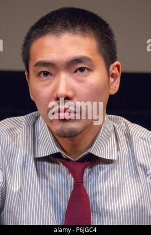 New York, USA. 29 Jun, 2018. Japanische Schauspieler Tasuku Emoto am 2018 New York Asian Film Festival am 29. Juni 2018. Quelle: Jeremy Burke/Alamy leben Nachrichten Stockfoto