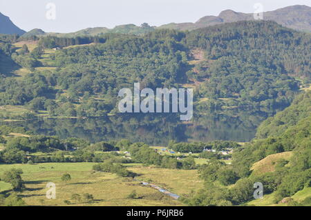 Llyn Gwynant, Snowdonia, Nord-West Wales, UK. Stockfoto