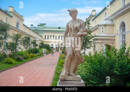 Sankt Petersburg, Russland - 18. AUGUST 2017: hängenden Garten auf dem Dach der Eremitage. Eremitage wurde 1764 gegründet. Jetzt ist es an der größten in Rus Stockfoto