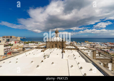 Blick auf Las Palmas Stadt aus der Kathedrale von Santa Ana, Gran Canaria, Kanarische Inseln, Spanien Stockfoto