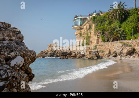 Playa de la Calahonda, Nerja, Spanien, Europa Stockfoto