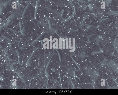 3D-Darstellung. Zusammenfassung Hintergrund Bild, Verbindungen in Linien und geometrischen dreieckige Formen. Bunte vintage Pastell. Stockfoto