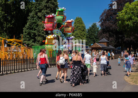 St. Nicholas Park, Warwick, Sommer 2018 Stockfoto