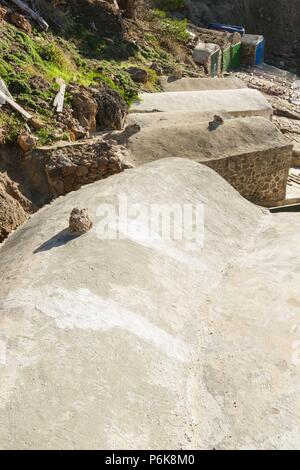 Es Caló de S'Estaca. Valldemossa, Parque Natural de la Sierra de Tramuntana. Mallorca. Islas Baleares. Spanien. Stockfoto