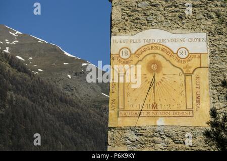 Arvieux, Parque Natural Regional de Queyras, Provenza-Alpes-Costa Azul, Departamento de Altos Alpes, Distrito de Briançon, Frankreich, Europa. Stockfoto