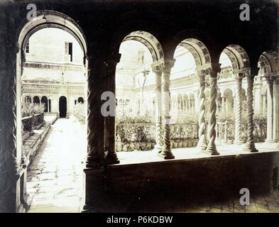 Roma, Claustro de La Basílica de San Juan de Letrán. Stockfoto