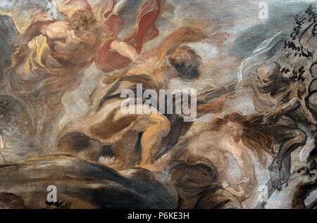 Rubens (1577-1640). Flämischer Maler. Vertreibung aus dem Garten Eden, 1620. National Gallery. Prag. Tschechische Republik. Stockfoto