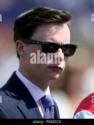 Trainer Joseph O'Brien bei Tag drei der Dubai Duty Free Irish Derby Festival in Curragh Racecourse, Co Kildare. Stockfoto