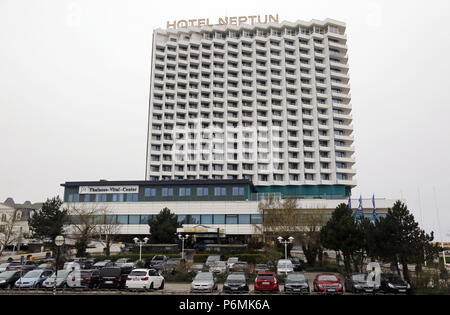 Warnemünde Hotel Neptun Stockfoto