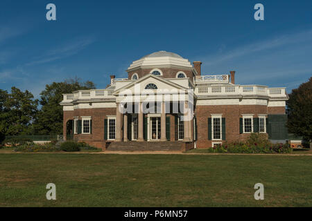 Thomas Jefferson Startseite Monticello. Stockfoto