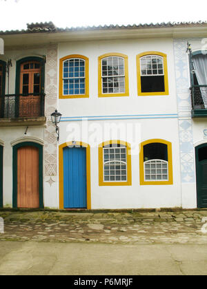 House, historischen Innenstadt, Paraty, Rio de Janeiro, Brasilien. Stockfoto