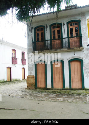 House, historischen Innenstadt, Paraty, Rio de Janeiro, Brasilien. Stockfoto