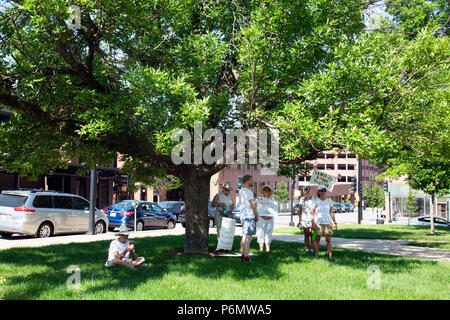 Columbia, MO 30. Juni 1018, Familien gehören zusammen Rallye Stockfoto