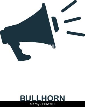 Megaphon Symbol. Line Style Icon Design. UI. Abbildung: Megaphon Symbol. Piktogramm isoliert auf Weiss. Fertig in web design, Apps, Software zu verwenden, pri Stock Vektor