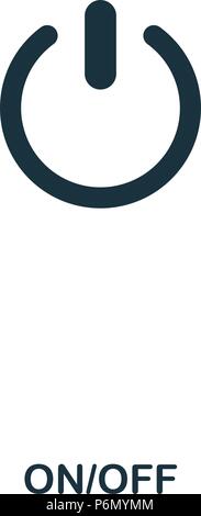 Auf das Symbol. Line Style Icon Design. UI. Abbildung: Auf das Symbol. Piktogramm isoliert auf Weiss. Fertig in web design, Apps, Software zu verwenden, drucken Stock Vektor
