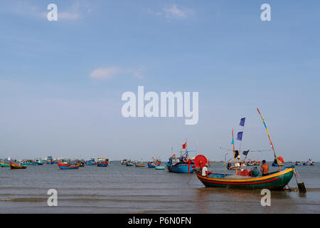 Hängen Dua Bay, Fischerboote. Vung Tau. Vietnam. Stockfoto