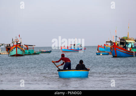 Hängen Dua Bay, Fischerboote. Vung Tau. Vietnam. Stockfoto