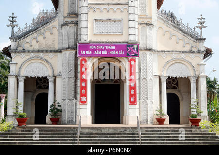 Cai, Katholische Kirche, 1929-1932 erbaut. Cai. Vietnam. Stockfoto