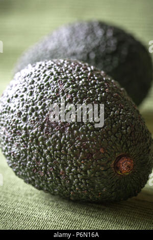 Hass avocados Nahaufnahme Stockfoto