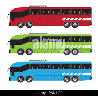 Quad Achse Trainer oder 10 Rad Bus Vektor und Illustration Stockfoto