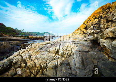 Landschaft in Vagator Beach in Goa, Indien Stockfoto