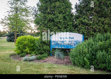 Terry Fox Park in Scarborough, Ontario, Kanada Stockfoto