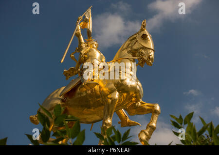 Jeanne d'Arc Statue in Philadelphia PA Stockfoto