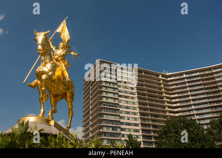 Jeanne d'Arc Statue in Philadelphia PA Stockfoto