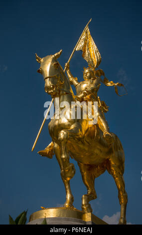 Jeanne d'Arc Statue in Philadelphia PA Stockfoto