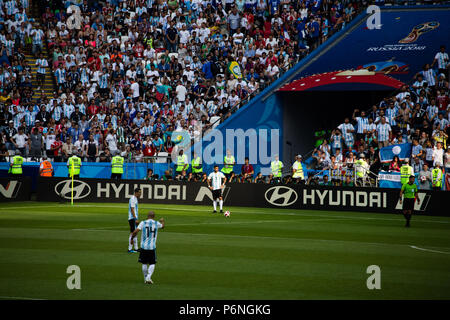 Frankreich Niederlagen Argentinien in der Runde der letzten 16 der World Cup 2018 in Kasan, Russland. Foto: Stephen Lioy Stockfoto