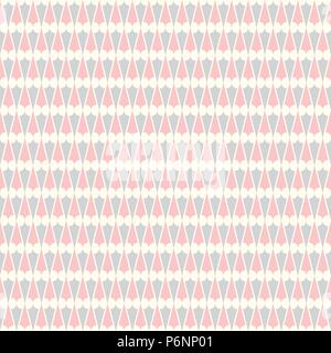 Rosa moderne Doppelzimmer plumb oder Dreieck nahtlose Muster. Stilvolle Muster für Grafikdesign in abstrakten Stil. Stock Vektor