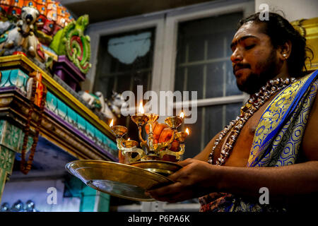 Shivaratri Feier an der Pariser Ganesh Tempel, Frankreich. Stockfoto