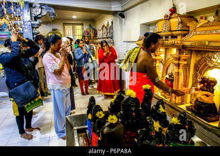 Diwali Feier an der Pariser Ganesh Tempel, Frankreich. Stockfoto