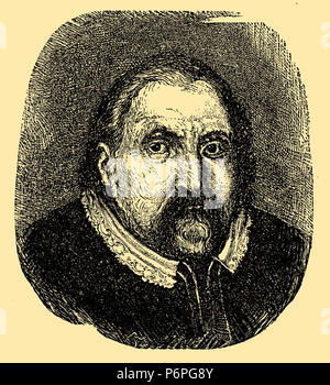 Friedhrich III. Dem frommen Kurfürsten von der Pfalz (1559-1576). Nach einem Öl Porträt, 1881 Stockfoto