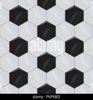 Nahtlose von Fußball. Mesh. (Kann wiederholt und in jede Größe skaliert werden) Stock Vektor