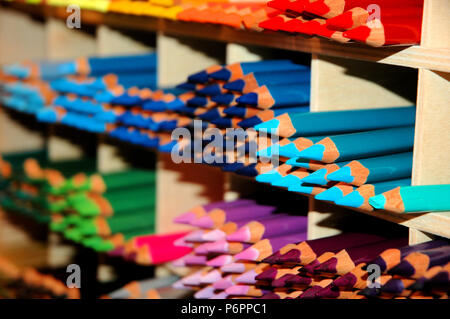 Bleistifte in einem schwedischen Shop Stockfoto