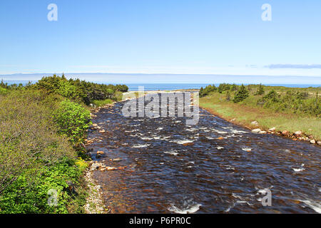 Reisen Labrador, Kanada. Landschaft scenics entlang Labrador Coastal Drive 510 N, Trans Labrador Highway, Neufundland, Labrador, Kanada Stockfoto