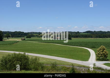 Landschaft bei Bad Endorf Chiemgau Stockfoto