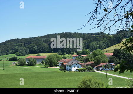 Landschaft bei Bad Endorf Chiemgau Stockfoto