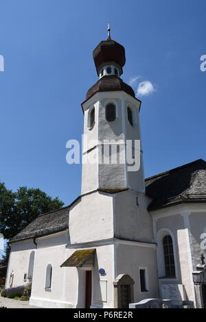 Filialkirche St. Andreas bei Bad Endorf Chiemgau Chiemsee Stockfoto