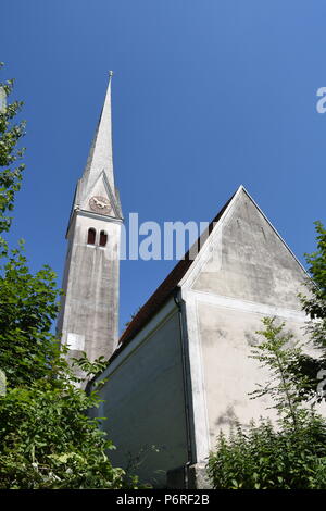 Kirche St. Johannes und Paulus Mauerkirchen Chiemgau Chiemsee Stockfoto