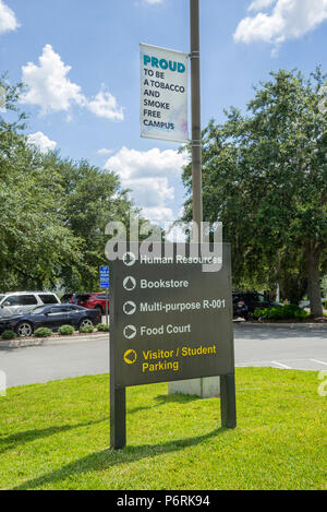 Santa Fe College, Gainesville, Florida, ist ein ehemaliger Volkshochschule bietet nun wählen Sie vier Jahre Grad. Stockfoto