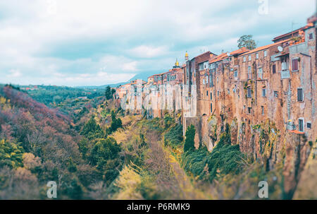 Die mittelalterliche Stadt Sant'Agata de' Goti, Italien. Stockfoto