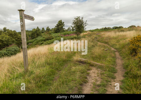 Yorkshire Dales Weise öffentlichen Fußweg Zeichen Stockfoto